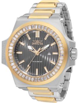 Invicta Akula 49135 Relógio Masculino - Movimento de Quartzo - Aço Inoxidável com Mostrador Cinza - 58 mm