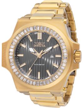 Invicta Akula 49137 Relógio Masculino - Movimento de Quartzo - Aço Inoxidável com Mostrador Cinza - 58 mm