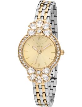 Invicta Wildflower 69105 Orologio da Donna - Movimento al Quarzo - Metallo con Quadrante Dorato - 30 mm