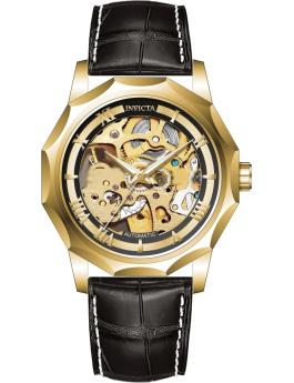 Invicta Objet D Art 69125 Orologio da Uomo - Movimento Automatico - Acciaio Inossidabile con Quadrante Oro - 42 mm