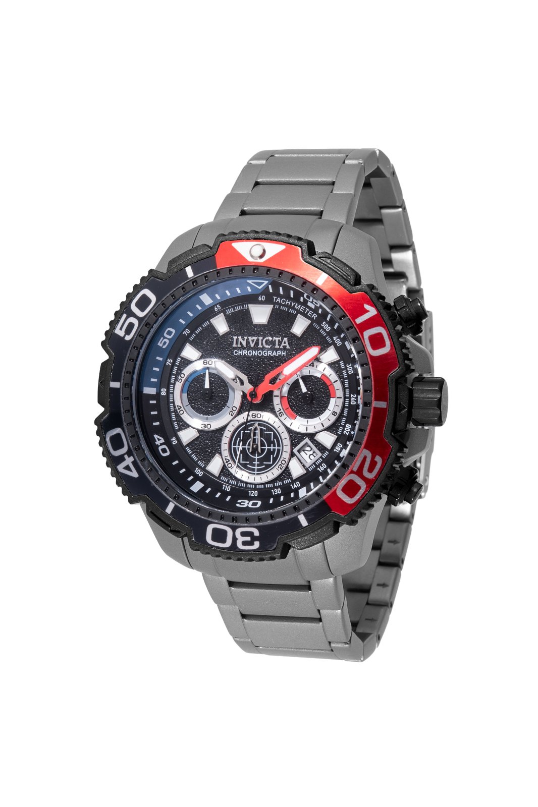 Invicta TI-22 49497 Reloj para Hombre - Movimiento de Cuarzo - Titanio con Esfera Negra - 48 mm