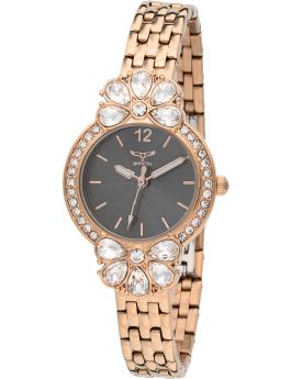 Invicta Wildflower 69110 Orologio da Donna - Movimento al Quarzo - Metallo con Quadrante Grigio - 30 mm