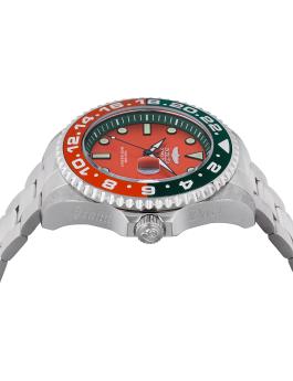 Invicta Grand Diver - Miami Edition 49118 Herren Uhr - Automatisches Uhrwerk - Edelstahl mit Orange Zifferblatt - 47 mm