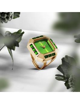 Invicta Mini 49583 Relógio Feminino - Movimento de Quartzo - Aço Inoxidável com Mostrador Verde - 21 mm