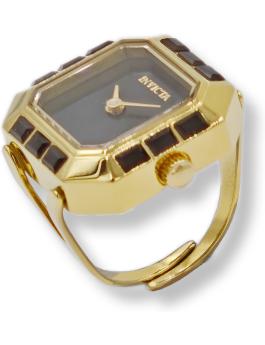 Invicta Mini 49584 Relógio Feminino - Movimento de Quartzo - Aço Inoxidável com Mostrador Preto - 21 mm
