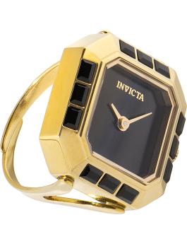 Invicta Mini 49584 Relógio Feminino - Movimento de Quartzo - Aço Inoxidável com Mostrador Preto - 21 mm