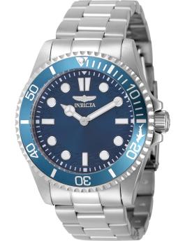 Invicta Pro Diver 49694 Men's Watch - Quartz Movement - Stainless Steel with Blue Dial - 43 mm