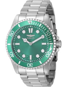 Invicta Pro Diver 49695 Reloj de Hombre - Movimiento de Cuarzo - Acero Inoxidable con Esfera Verde - 43 mm