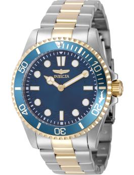 Invicta Pro Diver 49696 Men's Watch - Quartz Movement - Stainless Steel with Blue Dial - 43 mm