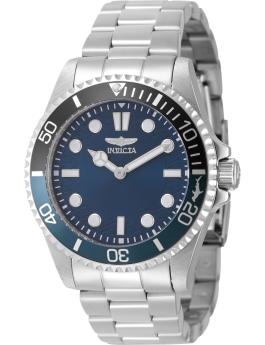 Invicta Pro Diver 49704 Men's Watch - Quartz Movement - Stainless Steel with Blue Dial - 43 mm