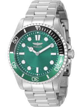 Invicta Pro Diver 49705 Reloj de Hombre - Movimiento de Cuarzo - Acero Inoxidable con Esfera Verde - 43 mm