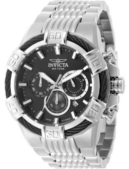 Invicta Bolt 49900 Relógio Masculino - Movimento de Quartzo - Aço Inoxidável com Mostrador Preto - 51 mm