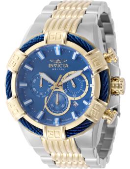 Invicta Bolt 49903 Relógio Masculino - Movimento de Quartzo - Aço Inoxidável com Mostrador Azul - 51 mm
