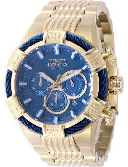 Invicta Bolt 49904 Relógio Masculino - Movimento de Quartzo - Aço Inoxidável com Mostrador Azul - 51 mm