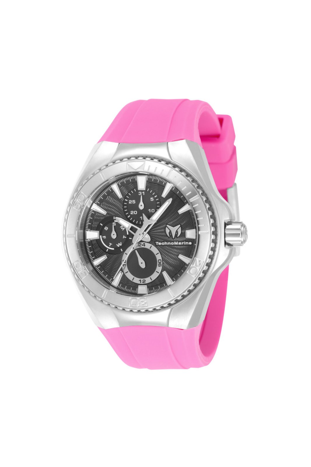 TechnoMarine Cruise TM-124021 Relógio Feminino - Movimento de Quartzo - Aço Inoxidável com Mostrador Preto - 40 mm