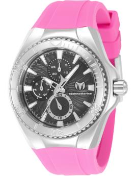 TechnoMarine Cruise TM-124021 Relógio Feminino - Movimento de Quartzo - Aço Inoxidável com Mostrador Preto - 40 mm