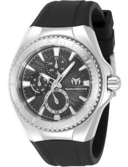 TechnoMarine Cruise TM-124021 Relógio Feminino - Movimento de Quartzo - Aço Inoxidável com Mostrador Preto - 40 mm