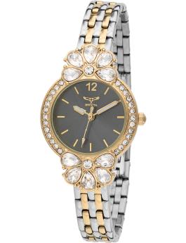 Invicta Wildflower 69106 Reloj de Mujer - Movimiento de Cuarzo - Metal con Esfera Negra - 30 mm