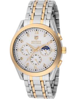 Montres Prestige Classic MPW-0058 Reloj para Hombre - Movimiento de Cuarzo - Metal con Esfera Plateada - 40 mm