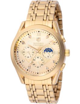 Montres Prestige Classic MPW-0061 Reloj para Hombre - Movimiento de Cuarzo - Metal con Esfera Dorada - 40 mm
