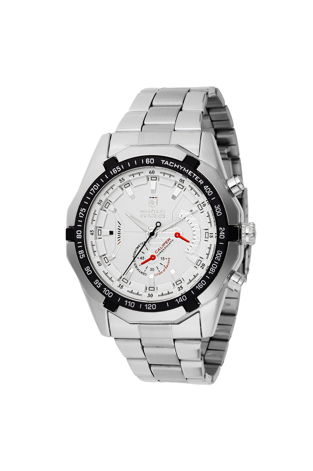 Montres Prestige Classic MPW-0097 Relógio Masculino - Movimento Quartz - Metal com Mostrador Prateado - 46 mm