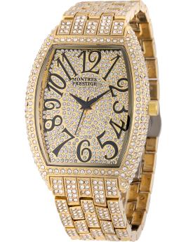 Montres Prestige MPW-0173 Miesten Kello - Kvartsikone - Kultaisella Kellotaululla - 42 mm