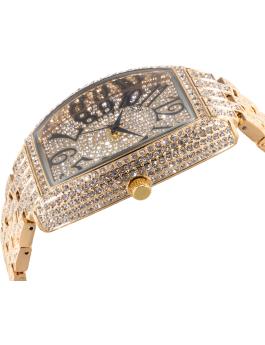 Montres Prestige MPW-0173 Miesten Kello - Kvartsikone - Kultaisella Kellotaululla - 42 mm
