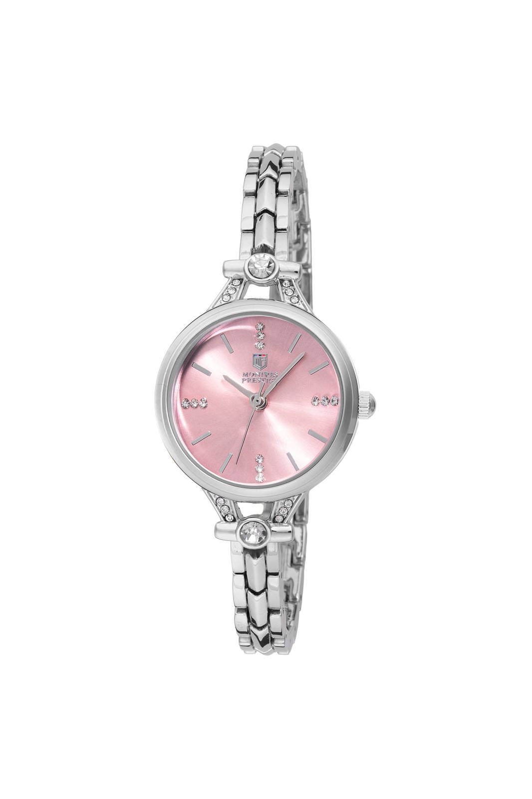 Montres Prestige Classic MPW-0213 Дамски часовник - Кварцов механизъм - Метал с розов циферблат - 28 мм