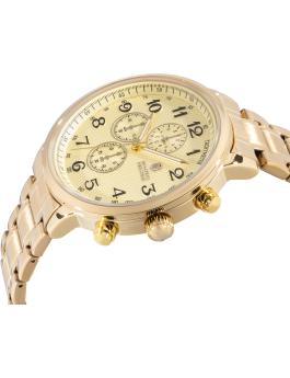 Montres Prestige Classic MPW-0318 Montre Homme - Mouvement Quartz - Métal avec Cadran Doré - 43 mm