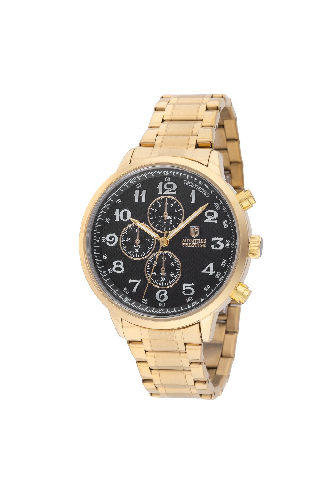 Montres Prestige Classic MPW-0319 Relógio Masculino - Movimento Quartz - Metal com Mostrador Preto - 43 mm