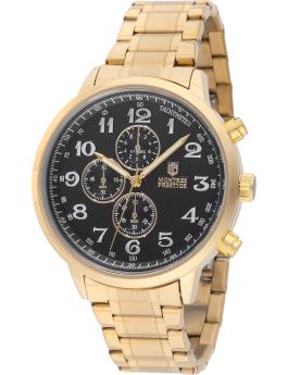 Montres Prestige Classic MPW-0319 Relógio Masculino - Movimento Quartz - Metal com Mostrador Preto - 43 mm