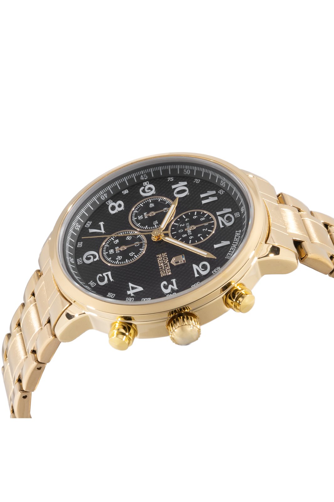 Montres Prestige Classic MPW-0319 Relógio Masculino - Movimento Quartz - Metal com Mostrador Preto - 43 mm
