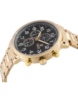 Montres Prestige Classic MPW-0319 Reloj de Hombre - Movimiento de Cuarzo - Metal con Esfera Negra - 43 mm