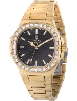 Montres Prestige Classic MPW-0324 Zegarek męski - Mechanizm kwarcowy - Metal z czarną tarczą - 40 mm