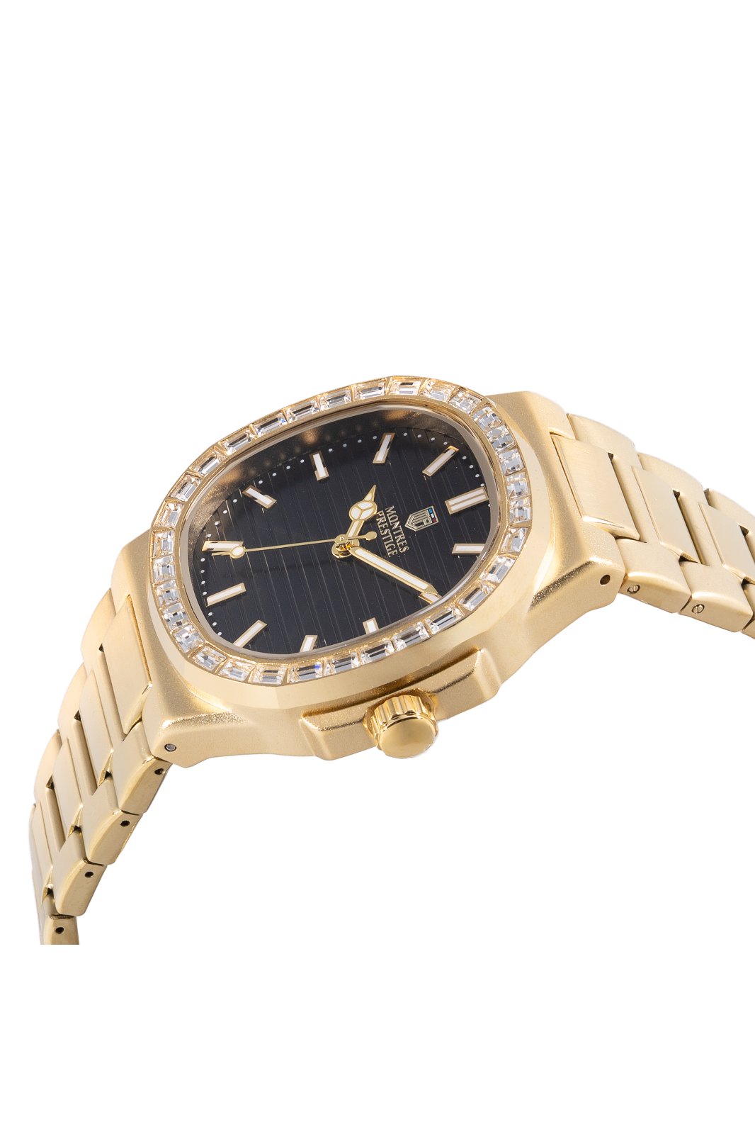 Montres Prestige Classic MPW-0324 Zegarek męski - Mechanizm kwarcowy - Metal z czarną tarczą - 40 mm