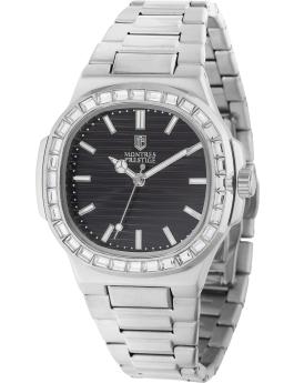 Montres Prestige Classic MPW-0328 Reloj de Hombre - Movimiento de Cuarzo - Metal con Esfera Gris - 40 mm