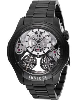 Invicta Specialty 48899 Reloj para Hombre - Movimiento de Cuarzo - Acero Inoxidable con Esfera Negra - 46 mm