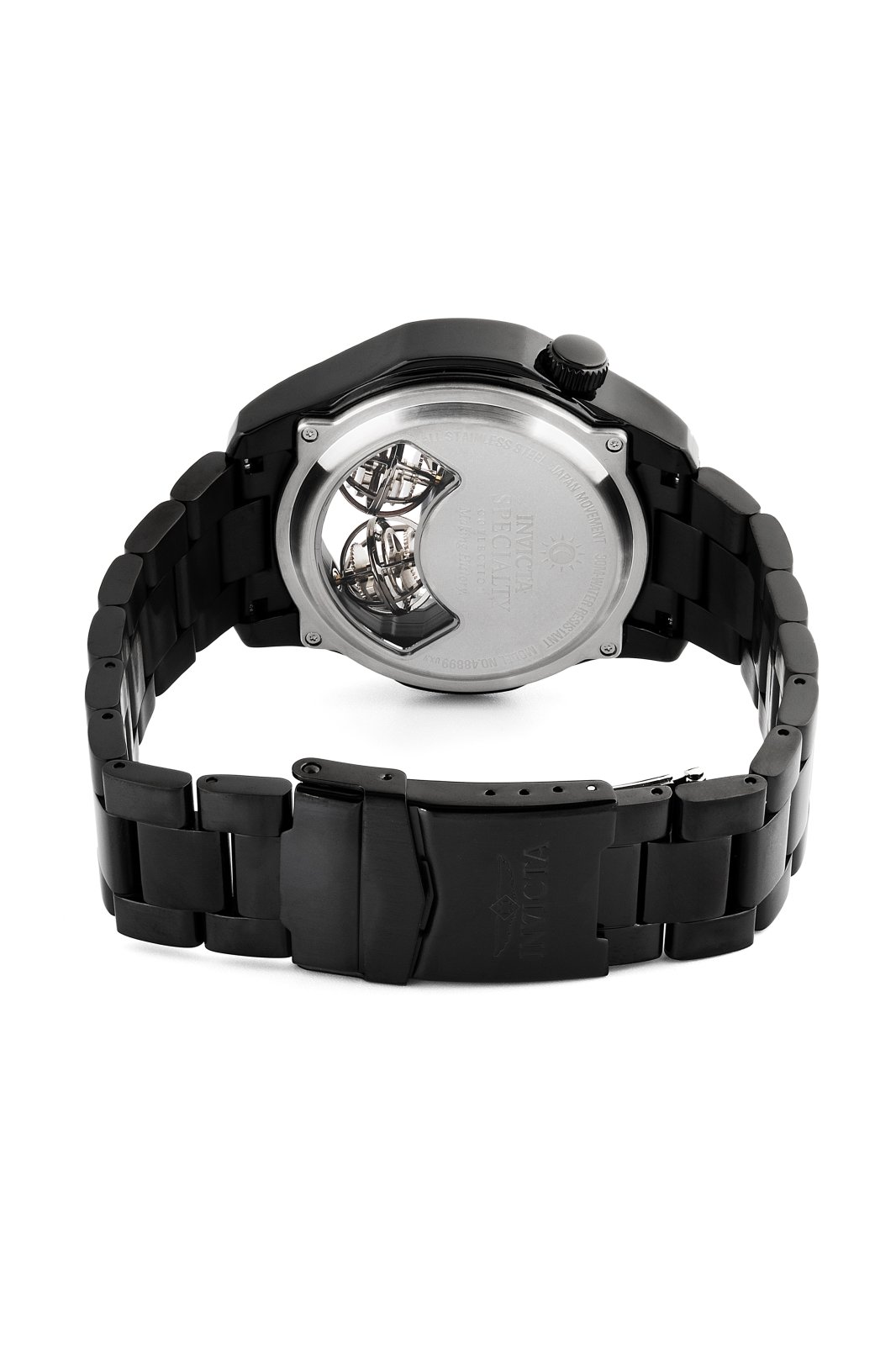 Invicta Specialty 48899 Men's Watch - Quartz Movement - Stainless Steel with Black Dial - 46 mm
