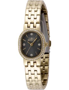 Invicta Angel 49074 Reloj de Mujer - Movimiento de Cuarzo - Acero Inoxidable con Esfera Gris - 20 mm