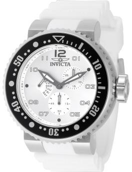 Invicta Pro Diver 49562 Orologio da Uomo - Movimento al Quarzo - Acciaio Inossidabile con Quadrante Argento - 52 mm