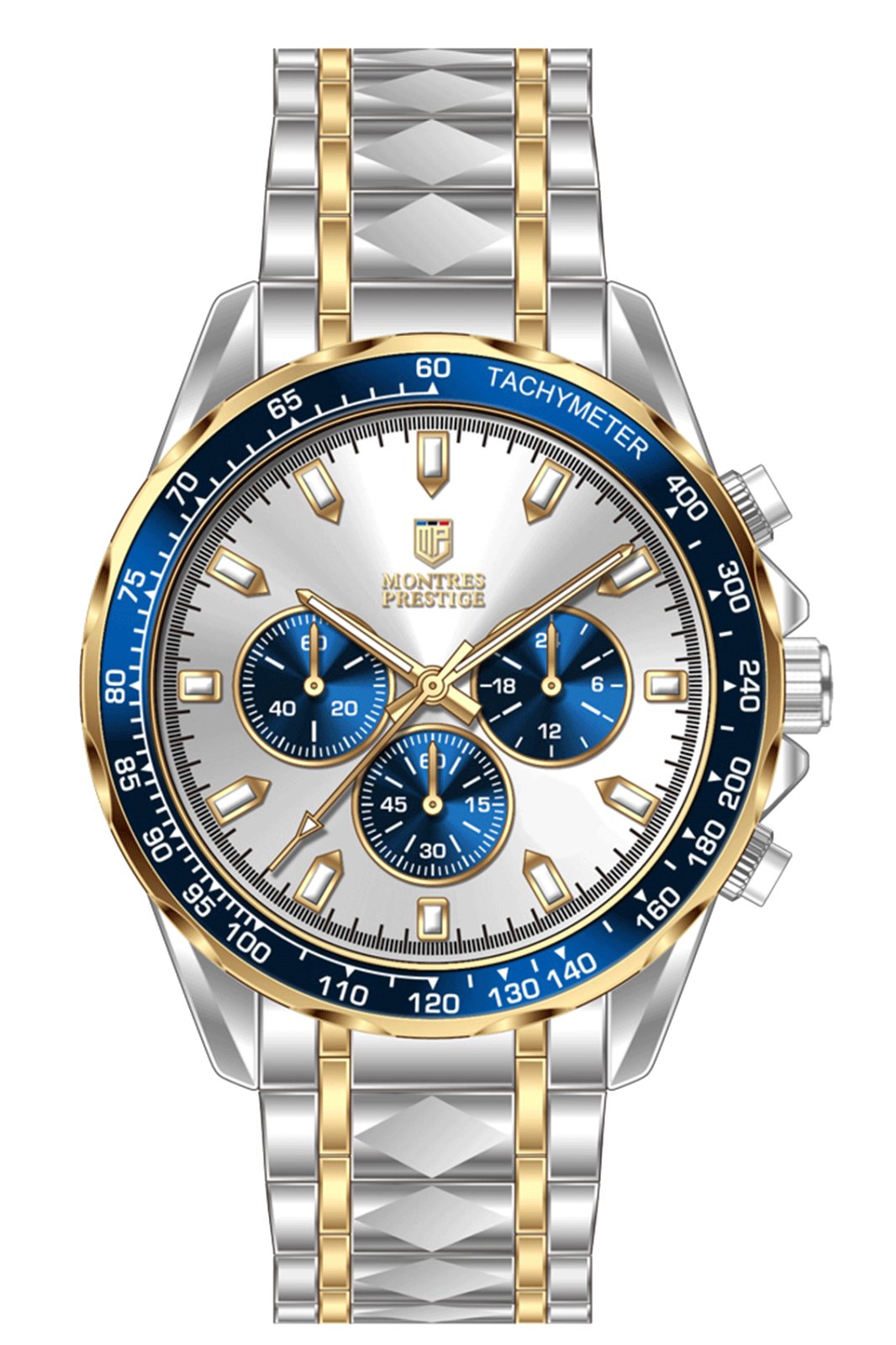 Montres Prestige Classic MPW-0348 Men's Quartz Watch - 44 mm