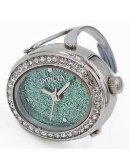 Invicta Mini - Ring 49597 Orologio da Donna - Movimento al Quarzo - Acciaio Inossidabile con Quadrante Verde - 24 mm