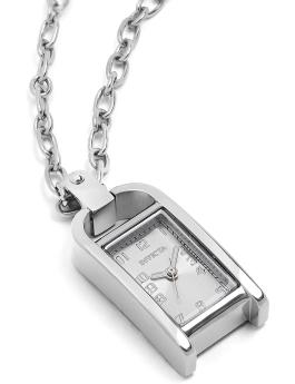 Invicta Mini - Necklace 49934 Relógio Feminino - Movimento de Quartzo - Aço Inoxidável com Mostrador Prateado - 17 mm