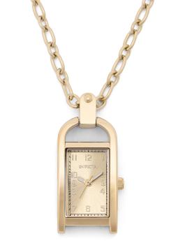 Invicta Mini - Necklace 49935 Damenarmbanduhr - Quarzwerk - Edelstahl mit Golden Zifferblatt - 17 mm