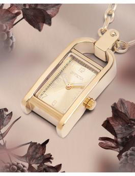 Invicta Mini - Necklace 49935 Damenarmbanduhr - Quarzwerk - Edelstahl mit Golden Zifferblatt - 17 mm