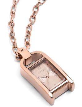 Invicta Mini - Necklace 49936 Relógio Feminino - Quartz Movement - Aço Inoxidável com Mostrador Rosa - 17 mm