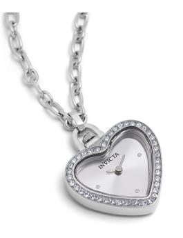 Invicta Mini - Necklace 49937 Damenarmbanduhr - Quartz Movement - Edelstahl mit Silber Zifferblatt - 27 mm