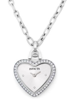 Invicta Mini - Necklace 49937 Damenarmbanduhr - Quartz Movement - Edelstahl mit Silber Zifferblatt - 27 mm