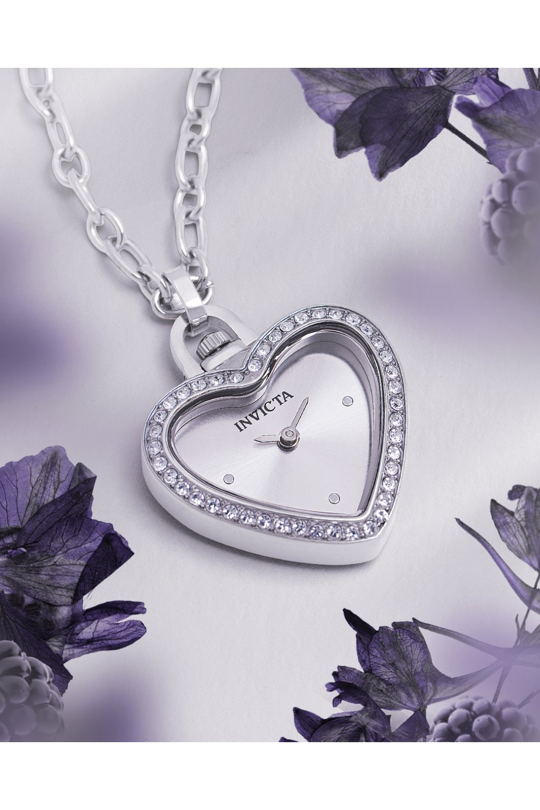 Invicta Mini - Necklace 49937 Damenarmbanduhr - Quartz Movement - Edelstahl mit Silber Zifferblatt - 27 mm