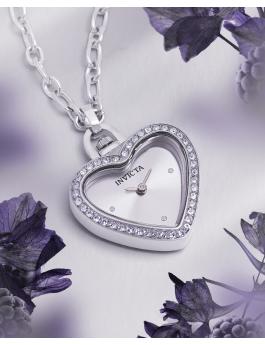 Invicta Mini - Necklace 49937 Damenarmbanduhr - Quartz Movement - Edelstahl mit Silber Zifferblatt - 27 mm